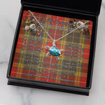 Sea Turtle Necklace To My Beautiful Soulmate Necklace In Your Eyes I Have Found My Home Clan Buchanan Old Set Weathered Tartan Blue Turtle Necklace