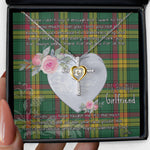 Gift For My Beautiful Girlfriend Necklace Valentine Necklace Clan MacMillan Ancient Tartan Cross Dancing Necklace Scottish Tartan Jewelry