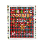 Personalized Gift Tartan Plaid Blanket Clan MacDuff Modern With Christmas Cookie Baking Crew Christmas Gift Blanket, Plaid Blanket, Christmas Fleece Blanket, Christmas Blanket, Tartan Blanket, Scottish Blanket, Scotland Blanket, Family Name Blanket, Custom Blanket, Personalized Blanket