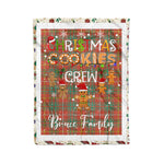 Personalized Gift Tartan Plaid Blanket Clan Bruce Ancient With Christmas Cookie Baking Crew Christmas Gift Blanket, Plaid Blanket, Christmas Fleece Blanket, Christmas Blanket, Tartan Blanket, Scottish Blanket, Scotland Blanket, Family Name Blanket, Custom Blanket, Personalized Blanket