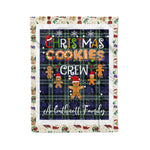 Personalized Gift Tartan Plaid Blanket Clan Arbuthnot With Christmas Cookie Baking Crew Christmas Gift Blanket, Plaid Blanket, Christmas Fleece Blanket, Christmas Blanket, Tartan Blanket, Scottish Blanket, Scotland Blanket, Family Name Blanket, Custom Blanket, Personalized Blanket