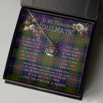 To My Beautiful Soulmate Necklace In Your Eyes I Have Found My Home Clan Chalmers Tartan Crown Pendant Necklace