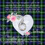 Rising Phoenix Necklace - Valentine Necklace Clan Baillie Tartan Gift for Girlfriend, Gift for My Wife Rising Phoenix Necklace