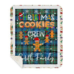 Personalized Gift Tartan Plaid Blanket Clan Smith Ancient With Christmas Cookie Baking Crew Christmas Gift Sherpa Blanket, tartan sherpa blanket,buffalo plaid sherpa blanket,christmas sherpa blanket,Christmas Throw Blanket,green plaid sherpa blanket,green sherpa blanket