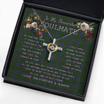 To My Beautiful Soulmate Necklace In Your Eyes I Have Found My Home Clan Ogilvie Hunting Tartan Cross Dancing Necklace