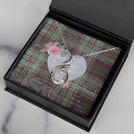 Rising Phoenix Necklace - Valentine Necklace Clan MacAndrew Tartan Gift for Girlfriend, Gift for My Wife Rising Phoenix Necklace