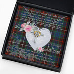 Gift For My Beautiful Girlfriend Necklace Valentine Necklace Clan Fraser Hunting Ancient Tartan Cross Dancing Necklace Scottish Tartan Jewelry