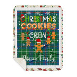 Personalized Gift Tartan Plaid Blanket Clan Duncan Ancient With Christmas Cookie Baking Crew Christmas Gift Sherpa Blanket, tartan sherpa blanket,buffalo plaid sherpa blanket,christmas sherpa blanket,Christmas Throw Blanket,green plaid sherpa blanket,green sherpa blanket