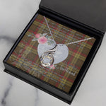 Rising Phoenix Necklace - Valentine Necklace Clan MacMillan Weathered Tartan Gift for Girlfriend, Gift for My Wife Rising Phoenix Necklace
