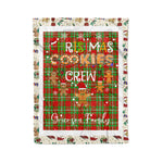 Personalized Gift Tartan Plaid Blanket Clan Grierson With Christmas Cookie Baking Crew Christmas Gift Blanket, Plaid Blanket, Christmas Fleece Blanket, Christmas Blanket, Tartan Blanket, Scottish Blanket, Scotland Blanket, Family Name Blanket, Custom Blanket, Personalized Blanket