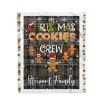 Personalized Gift Tartan Plaid Blanket Clan Stewart Weathered With Christmas Cookie Baking Crew Christmas Gift Blanket, Plaid Blanket, Christmas Fleece Blanket, Christmas Blanket, Tartan Blanket, Scottish Blanket, Scotland Blanket, Family Name Blanket, Custom Blanket, Personalized Blanket