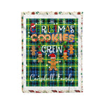 Personalized Gift Tartan Plaid Blanket Clan Campbell Of Breadalbane Ancient With Christmas Cookie Baking Crew Christmas Gift Blanket, Plaid Blanket, Christmas Fleece Blanket, Christmas Blanket, Tartan Blanket, Scottish Blanket, Scotland Blanket, Family Name Blanket, Custom Blanket, Personalized Blanket