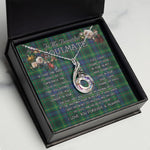 To My Beautiful Soulmate Necklace In Your Eyes I Have Found My Home Clan Stewart Hunting Modern Tartan Rising Phoenix Necklace