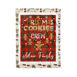 Personalized Gift Tartan Plaid Blanket Clan Adair With Christmas Cookie Baking Crew Christmas Gift Blanket, Plaid Blanket, Christmas Fleece Blanket, Christmas Blanket, Tartan Blanket, Scottish Blanket, Scotland Blanket, Family Name Blanket, Custom Blanket, Personalized Blanket