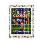 Personalized Gift Tartan Plaid Blanket Clan Whitelaw Modern With Christmas Cookie Baking Crew Christmas Gift Blanket, Plaid Blanket, Christmas Fleece Blanket, Christmas Blanket, Tartan Blanket, Scottish Blanket, Scotland Blanket, Family Name Blanket, Custom Blanket, Personalized Blanket