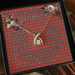 To My Beautiful Soulmate Necklace In Your Eyes I Have Found My Home Clan Fraser Weathered Tartan Wishbone Dancing Necklace