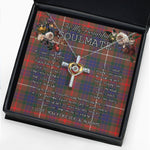 To My Beautiful Soulmate Necklace In Your Eyes I Have Found My Home Clan Fraser Hunting Modern Tartan Cross Dancing Necklace