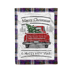 Tartan Blanket Vintage Red Truck with Christmas Tree Family Scottish Clan MacDonald Dress Modern plaid blanket, red plaid blanket, buffalo plaid blanket, green plaid blanket, plaid fleece blanket, blue plaid blanket, red tartan blanket, tartan plaid blanket, black and white plaid blanket, , christmas plaid blanket, orange plaid blanket, tartan plaid throw blanket, pink plaid blanket, brown plaid blanket, buffalo check blanket