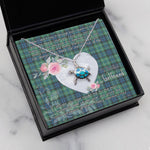 Sea Turtle Necklace Gift for My Beautiful Girlfriend Valentines Necklace Clan MacNeill Of Colonsay Tartan Blue Turtle Necklace