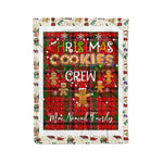 Personalized Gift Tartan Plaid Blanket Clan MacNeacail With Christmas Cookie Baking Crew Christmas Gift Blanket, Plaid Blanket, Christmas Fleece Blanket, Christmas Blanket, Tartan Blanket, Scottish Blanket, Scotland Blanket, Family Name Blanket, Custom Blanket, Personalized Blanket
