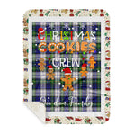 Personalized Gift Tartan Plaid Blanket Clan Gordon Dress Modern With Christmas Cookie Baking Crew Christmas Gift Sherpa Blanket, tartan sherpa blanket,buffalo plaid sherpa blanket,christmas sherpa blanket,Christmas Throw Blanket,green plaid sherpa blanket,green sherpa blanket