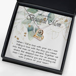 To My Boyfriend’s Beautiful Mom Necklace, Gift For Boyfriend’s Mom, To My Boyfriends Mom Necklace Mother's Day Forever Love Necklace