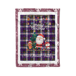 Personalized Gift Tartan Plaid Blanket Clan MacDiarmid With Funny Santa Snowman Reindeer Merry Christmas Fleece Blanket, Home Living Room, Plaid Blanket, Tartan Blanket, Scottish Blanket, Buffalo fleece blanket, Christmas Blanket