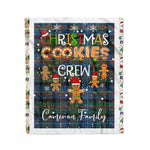 Personalized Gift Tartan Plaid Blanket Clan Cameron of Erracht Ancient With Christmas Cookie Baking Crew Christmas Gift Blanket, Plaid Blanket, Christmas Fleece Blanket, Christmas Blanket, Tartan Blanket, Scottish Blanket, Scotland Blanket, Family Name Blanket, Custom Blanket, Personalized Blanket