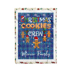 Fleece Blanket - Personalized Gift Tartan Plaid Blanket Clan Mercer With Christmas Cookie Baking Crew Christmas Gift Fleece Blanket