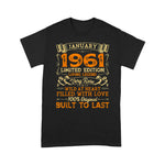 Vintage Birthday January 1961 Years Old Birthday Shirt 60th birthday gifts - Scotstee Shop
