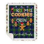 Personalized Gift Tartan Plaid Blanket Clan Marjoribanks Modern With Christmas Cookie Baking Crew Christmas Gift Sherpa Blanket, tartan sherpa blanket,buffalo plaid sherpa blanket,christmas sherpa blanket,Christmas Throw Blanket,green plaid sherpa blanket,green sherpa blanket