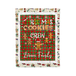 Personalized Gift Tartan Plaid Blanket Clan Lennox With Christmas Cookie Baking Crew Christmas Gift Blanket, Plaid Blanket, Christmas Fleece Blanket, Christmas Blanket, Tartan Blanket, Scottish Blanket, Scotland Blanket, Family Name Blanket, Custom Blanket, Personalized Blanket