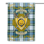 House Flag - Campbell Dress Ancient Irish Shield Celtic Cross Tartan Garden Flag St Patrick's Day Garden Flag