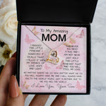 To My Mom Necklace From Son Gift Ideas For Mother's Day Forever Love Necklace