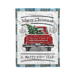 Tartan Blanket Vintage Red Truck with Christmas Tree Family Scottish Clan Stewart Muted Blue plaid blanket, red plaid blanket, buffalo plaid blanket, green plaid blanket, plaid fleece blanket, blue plaid blanket, red tartan blanket, tartan plaid blanket, black and white plaid blanket, , christmas plaid blanket, orange plaid blanket, tartan plaid throw blanket, pink plaid blanket, brown plaid blanket, buffalo check blanket