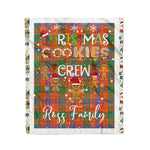 Personalized Gift Tartan Plaid Blanket Clan Ross Ancient With Christmas Cookie Baking Crew Christmas Gift Blanket, Plaid Blanket, Christmas Fleece Blanket, Christmas Blanket, Tartan Blanket, Scottish Blanket, Scotland Blanket, Family Name Blanket, Custom Blanket, Personalized Blanket