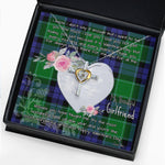 Gift For My Beautiful Girlfriend Necklace Valentine Necklace Clan Monteith Tartan Cross Dancing Necklace Scottish Tartan Jewelry