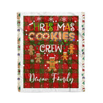 Products Personalized Gift Tartan Plaid Blanket Clan Dewar With Christmas Cookie Baking Crew Christmas Gift Blanket, Plaid Blanket, Christmas Fleece Blanket, Christmas Blanket, Tartan Blanket, Scottish Blanket, Scotland Blanket, Family Name Blanket, Custom Blanket, Personalized Blanket