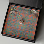 To My Beautiful Soulmate Necklace In Your Eyes I Have Found My Home Clan MacKintosh Ancient Tartan Crown Pendant Necklace