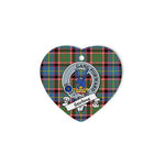 Stirling of Cadder Scottish Clan Badge Plaid Christmas Ornaments Gift Heart Ornament Stirling of Cadder Clan Tartan Ornaments, Plaid Ornament, christmas Ornament, plaid christmas ornament