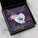 Sea Turtle Necklace Gift for My Beautiful Girlfriend Valentines Necklace Clan Wedderburn Tartan Blue Turtle Necklace