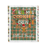 Personalized Gift Tartan Plaid Blanket Clan Pollock Hunting With Christmas Cookie Baking Crew Christmas Gift Blanket, Plaid Blanket, Christmas Fleece Blanket, Christmas Blanket, Tartan Blanket, Scottish Blanket, Scotland Blanket, Family Name Blanket, Custom Blanket, Personalized Blanket