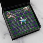 Sea Turtle Necklace To My Beautiful Soulmate Necklace In Your Eyes I Have Found My Home Clan Shaw Modern Tartan Blue Turtle Necklace
