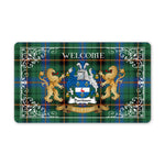 Doormat - Tartan Door Mat The Family Davidson Ancient Welcome Mat, Plaid Doormat Scottish