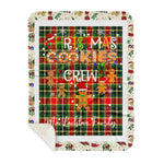 Personalized Gift Tartan Plaid Blanket Clan MacLachlan Modern With Christmas Cookie Baking Crew Christmas Gift Sherpa Blanket, tartan sherpa blanket,buffalo plaid sherpa blanket,christmas sherpa blanket,Christmas Throw Blanket,green plaid sherpa blanket,green sherpa blanket