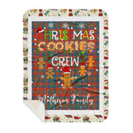 Personalized Gift Tartan Plaid Blanket Clan Matheson Ancient With Christmas Cookie Baking Crew Christmas Gift Sherpa Blanket, tartan sherpa blanket,buffalo plaid sherpa blanket,christmas sherpa blanket,Christmas Throw Blanket,green plaid sherpa blanket,green sherpa blanket