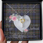 Gift For My Beautiful Girlfriend Necklace Valentine Necklace Clan Fletcher of Dunans Tartan Cross Dancing Necklace Scottish Tartan Jewelry