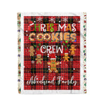 Personalized Gift Tartan Plaid Blanket Clan Aikenhead With Christmas Cookie Baking Crew Christmas Gift Blanket, Plaid Blanket, Christmas Fleece Blanket, Christmas Blanket, Tartan Blanket, Scottish Blanket, Scotland Blanket, Family Name Blanket, Custom Blanket, Personalized Blanket