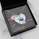 Sea Turtle Necklace Gift for My Beautiful Girlfriend Valentines Necklace Clan MacDuff Hunting Ancient Tartan Blue Turtle Necklace