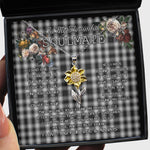 To My Beautiful Soulmate Sunflower Necklace In Your Eyes I Have Found My Home Clan MacPhee Black Tartan Jewelry For Girlfriend